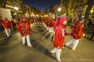 Els de Torredembarra, "desfilant" per la Rambla
